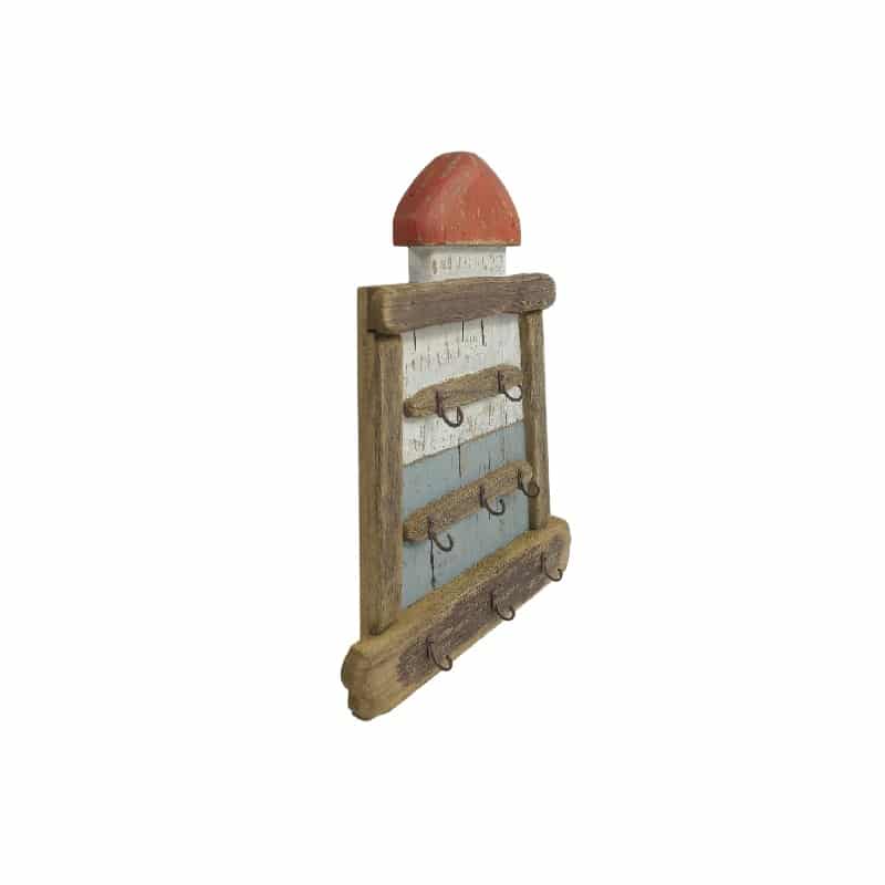 Handcraftedwall Hanging Lighthouse w 5 Hooks 38cm 3