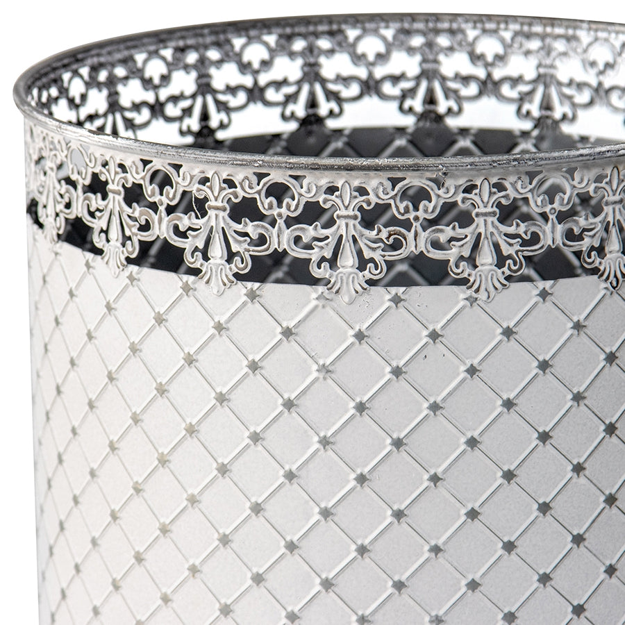 Set 2 French Country Round Planter / Storage 32cm 3