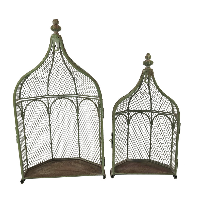 Set 2 Nested Wall Hanging Plant Cages 46cm. 36cm 3