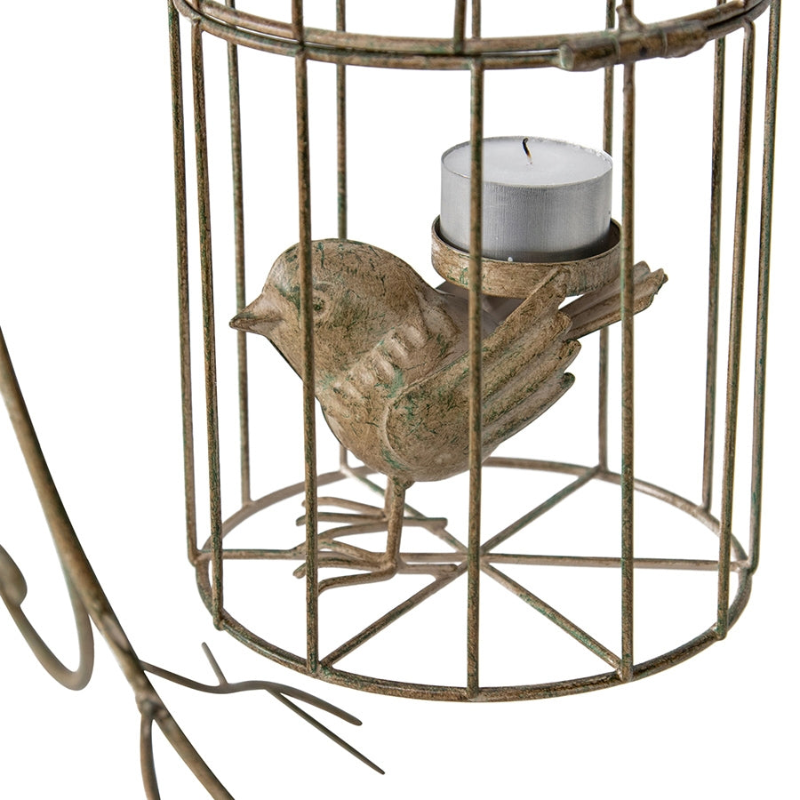 Birdcage on Stand Candle Holder 42cm 3