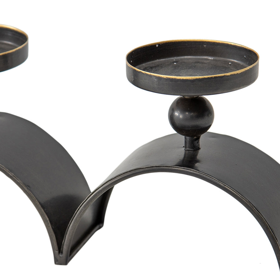 Elementals Three Arch Pillar Candle Holder 48cm