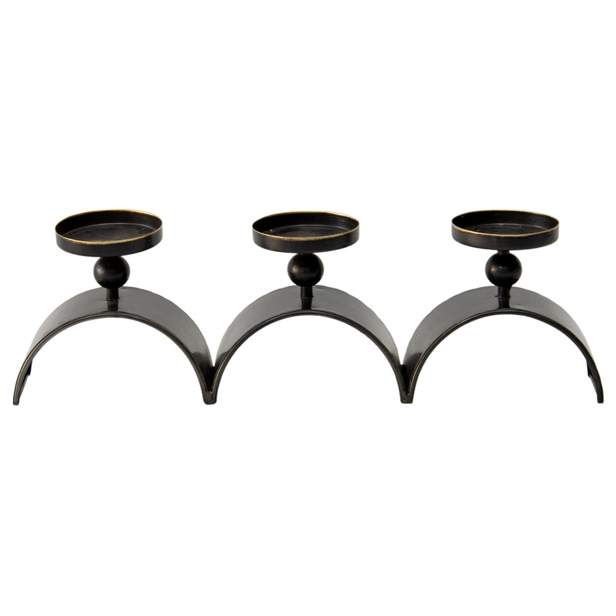 Elementals Three Arch Pillar Candle Holder 48cm 3