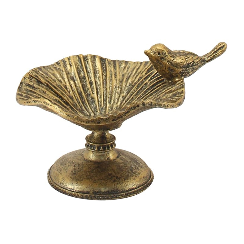 Vintage Style Ring Holder / Decoration w Bird 12cm