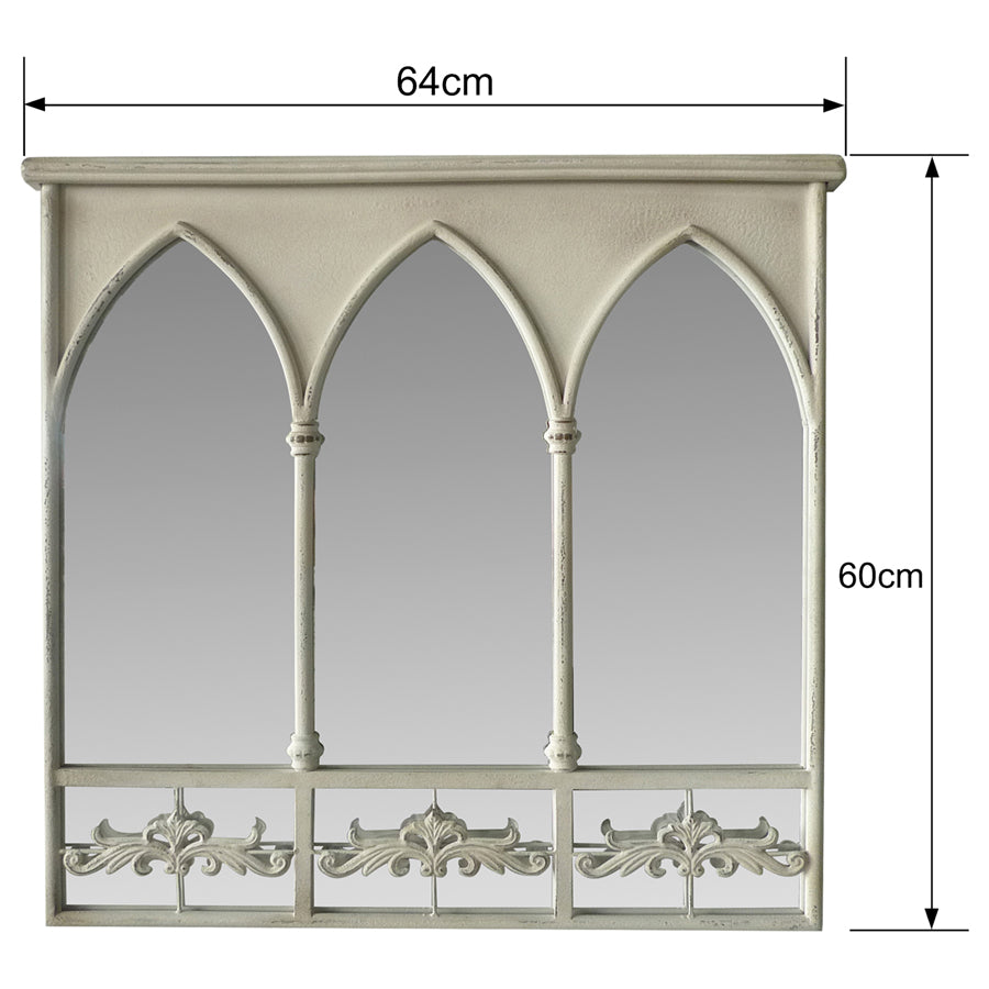 Martinique Gothic Wall Mirror 64cm 4