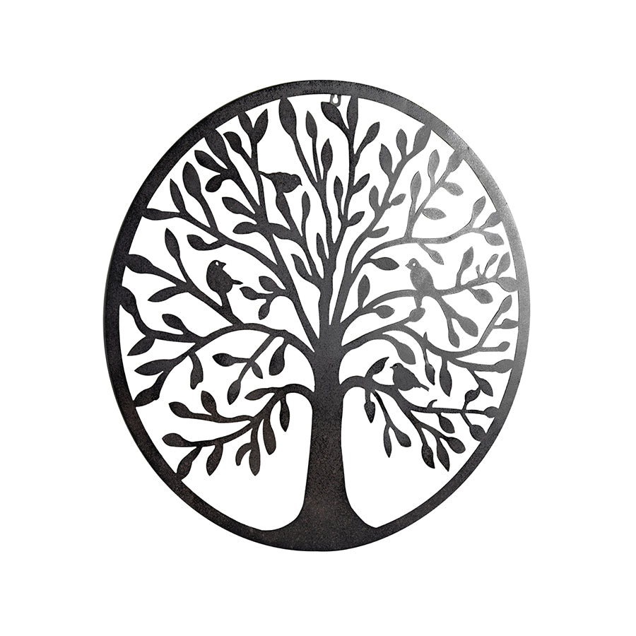 Laser Cut Round Tree Of Life w Birds Wall Art 60cm 3