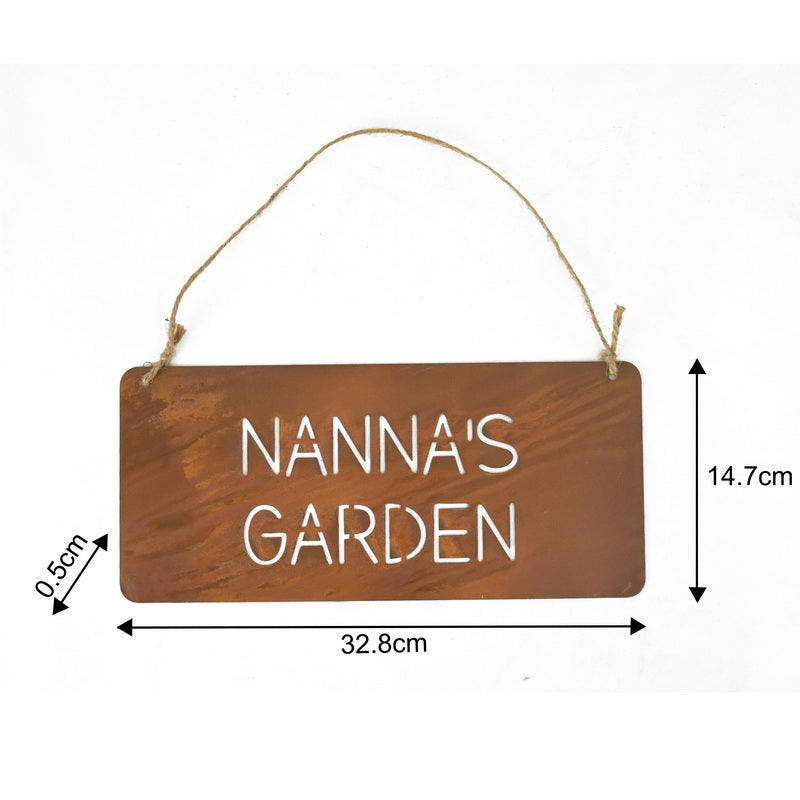 Nanna'S Garden Laser Cut Wall Hanging 32cm 3
