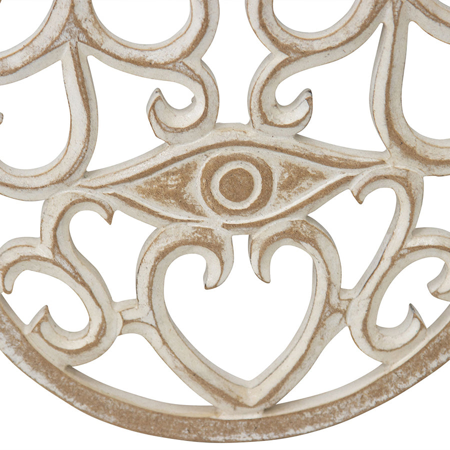 Hand-Carved Lucky Hand Wall Art 35x40cm 3