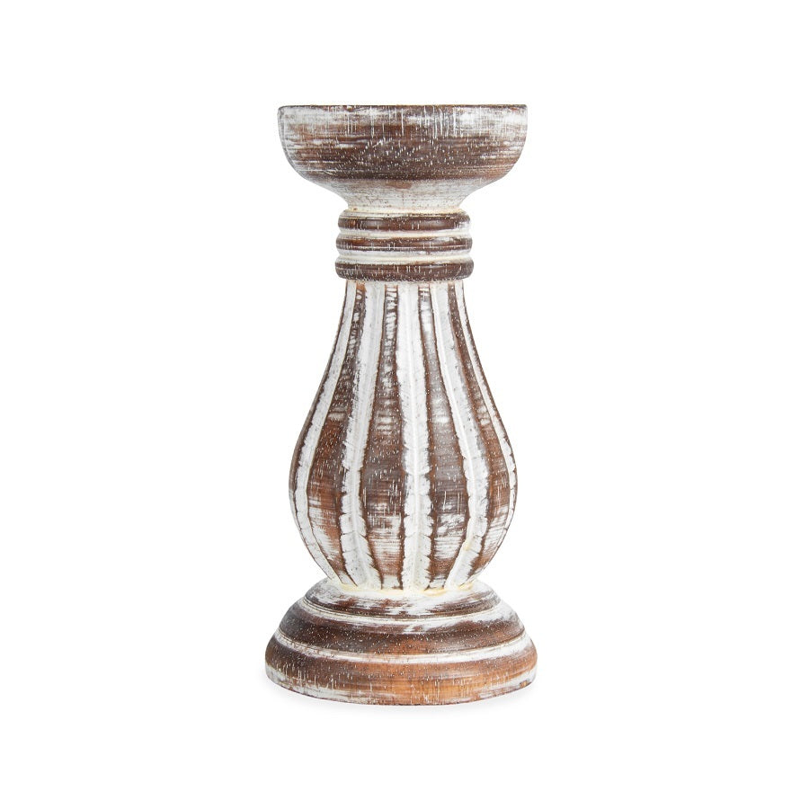 Hand-Carved Classic Candle Holder 8x20cm
