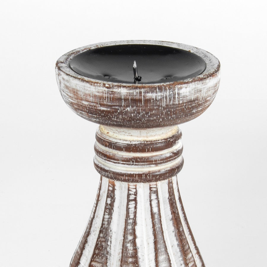 Hand-Carved Classic Candle Holder 8x20cm 3