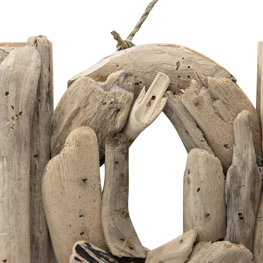 Hand-Made Driftwood 'Home' Wall Art 44x3cm 3