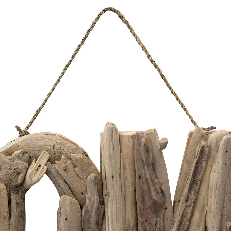 Hand-Made Driftwood 'Home' Wall Art 44x3cm 4