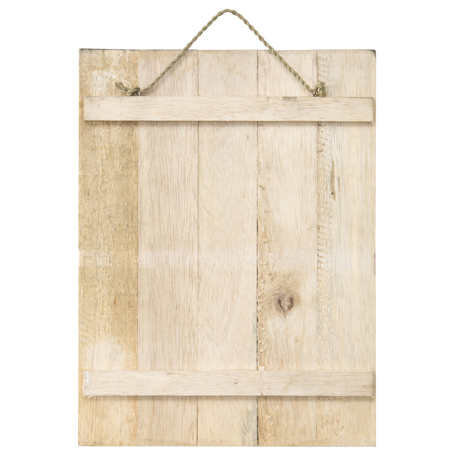 Handcrafted Monochrome Bless Our Nest Wall Art 30x2cm 4