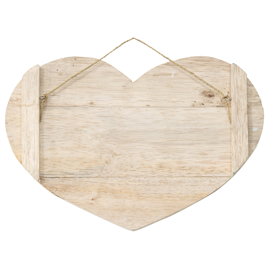 Handcrafted 'Love You to the Moon' Heart Wall Art 20x2cm 4