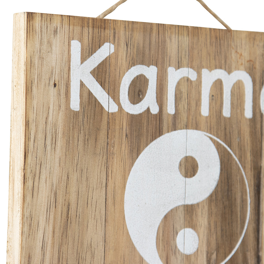 Handcrafted Karma Wall Art 20x20cm 3
