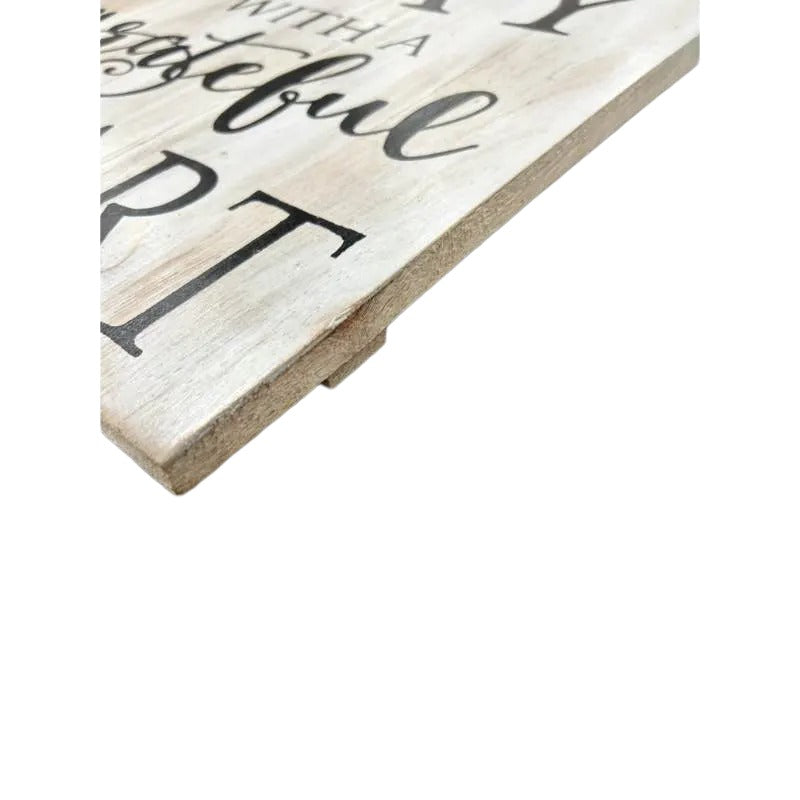 Grateful Heart Wall Art 30cm 3