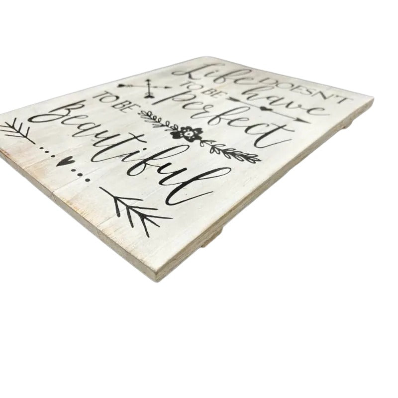 Life Beautiful Wall Art 30cm 3