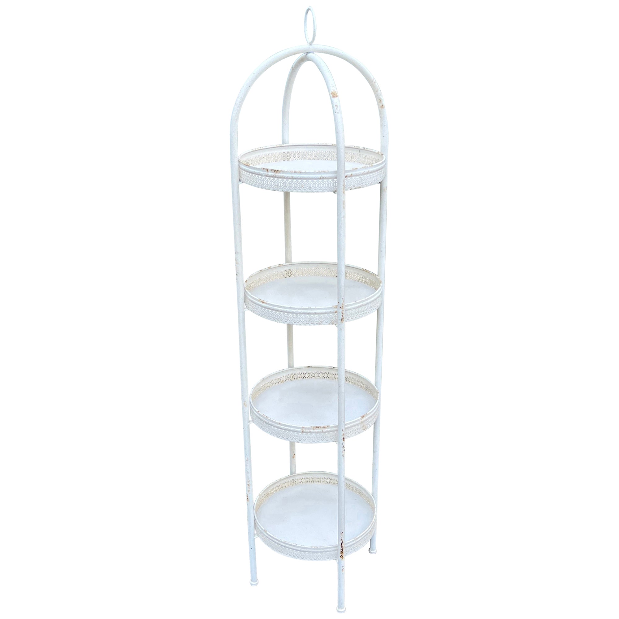 Martinique 4-Round Shelf Unit / Plant Stand 37x154cm