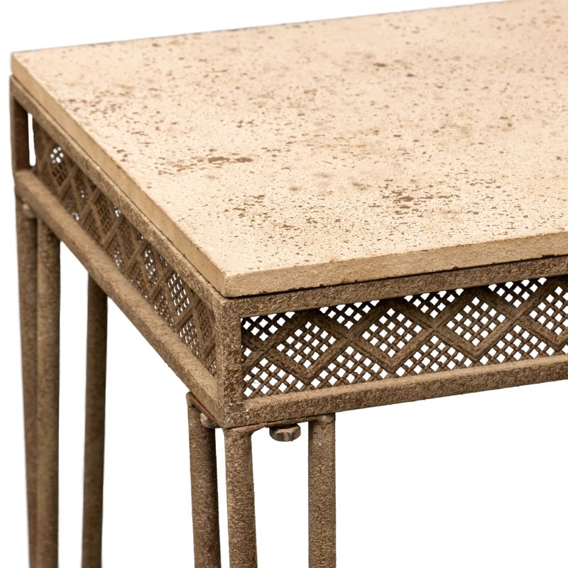 Vintage Style French Country Console Table 118cm 4