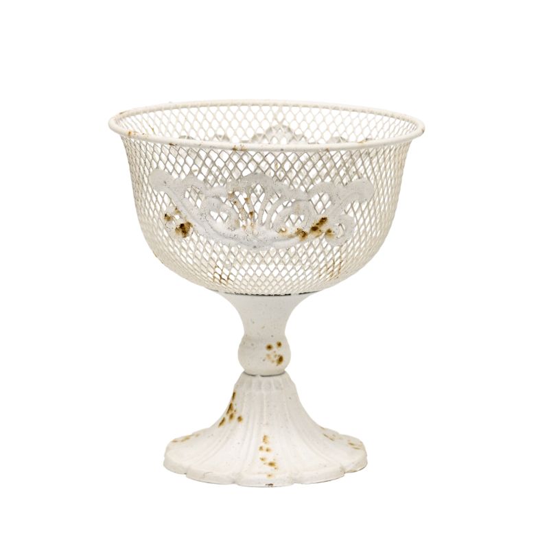 French Provincial Footed Bowl w Fleur-Di-Lis 24cm
