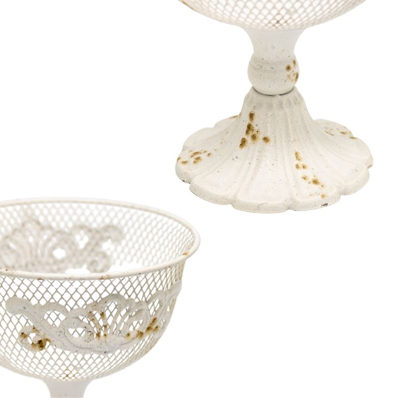 French Provincial Footed Bowl w Fleur-Di-Lis 24cm 3