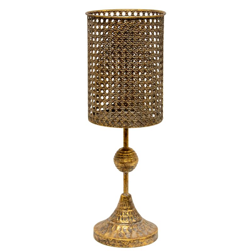 Lustre Tall Stemmed Pillar Candleholder 45cm
