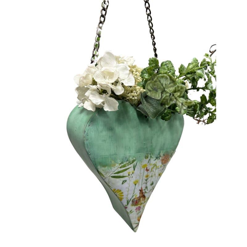 Natures Art Summer Garden Hanging Heart Planter 62cm