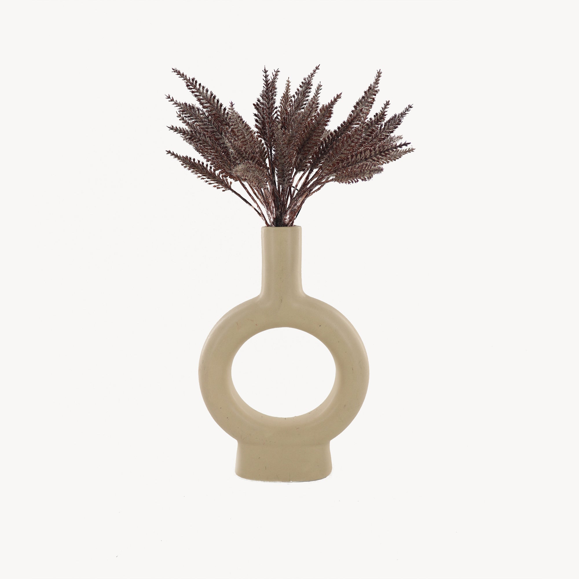 Cercle Artificial Mauve Barley in Ceramic Vase 35cm