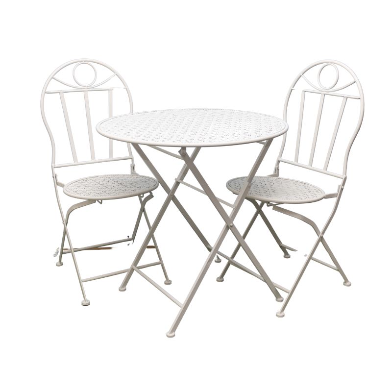 Riviera Round Table + 2 Chairs Set 94cm 3