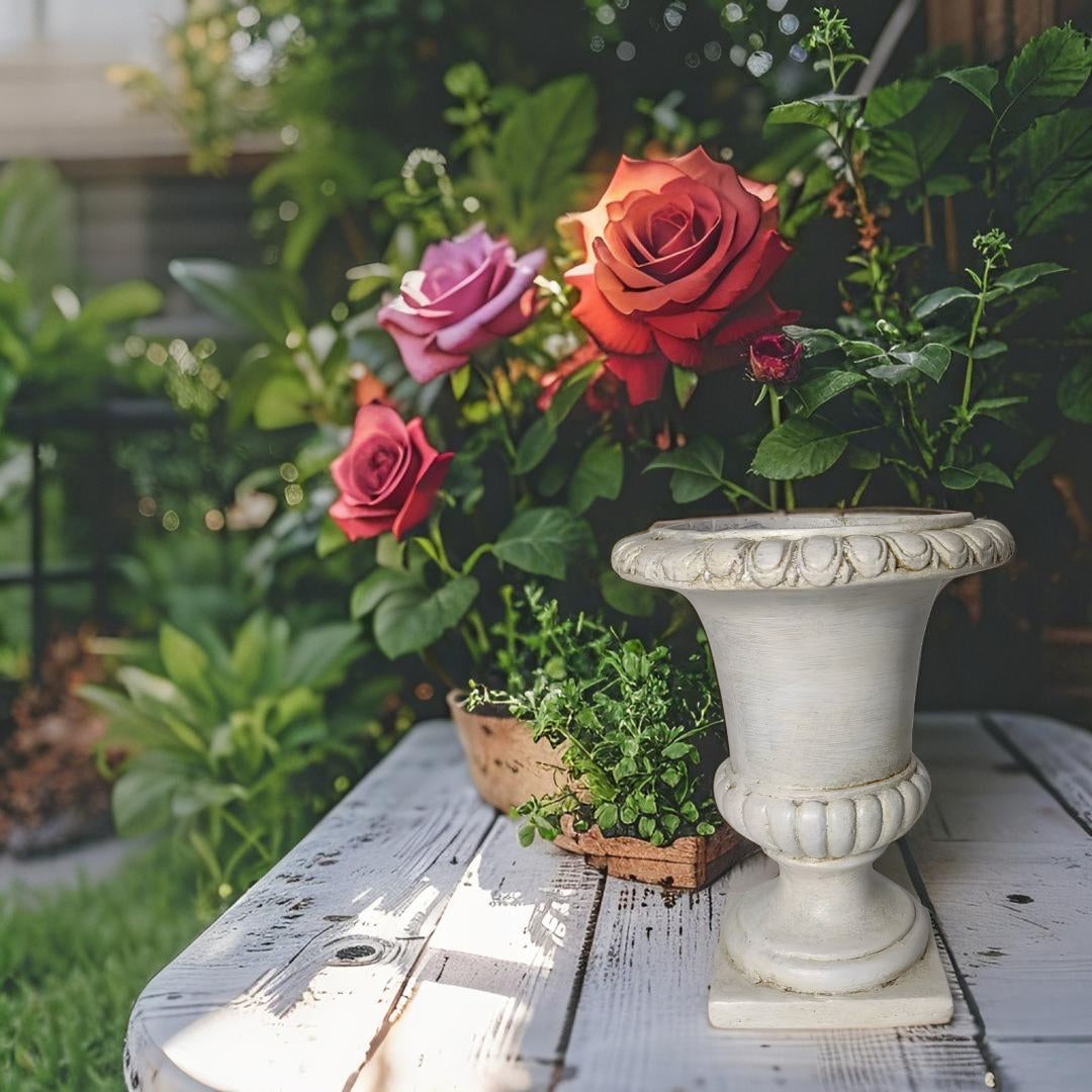Elaborate Distressed Roman Planter 30cm