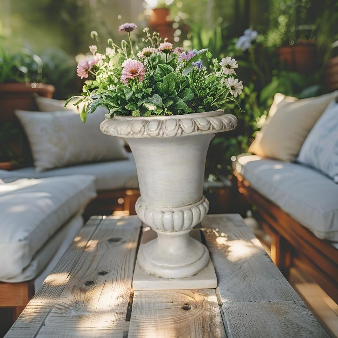 Elaborate Distressed Roman Planter 30cm 3