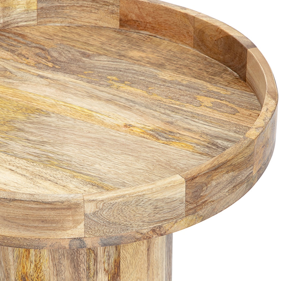 Tropea Mango Wood Side Table 50cm 3