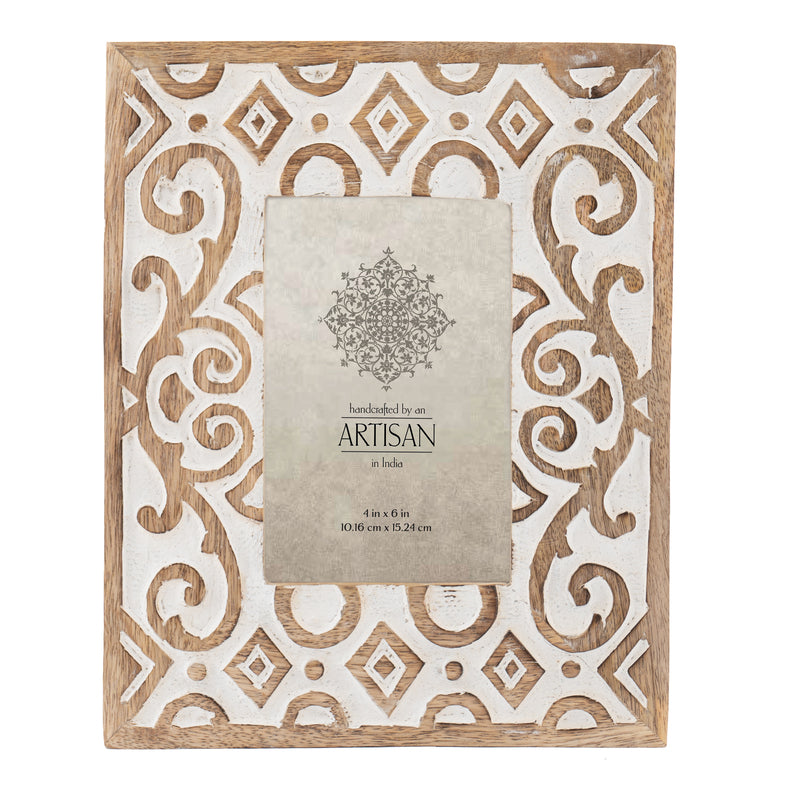 Handcrafted 4x6in 'Symmetry' Photoframe 25cm