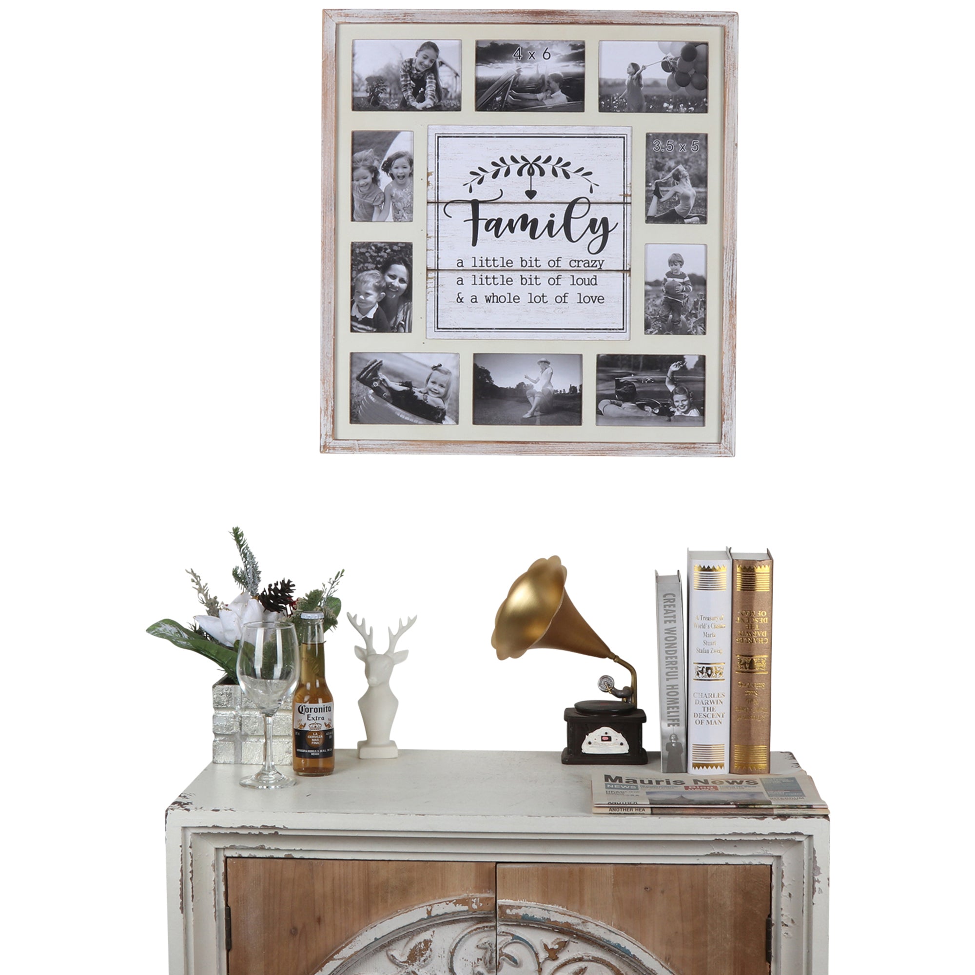 Family' Wall Hanging Photo Gallery Collage 55x59cm 4