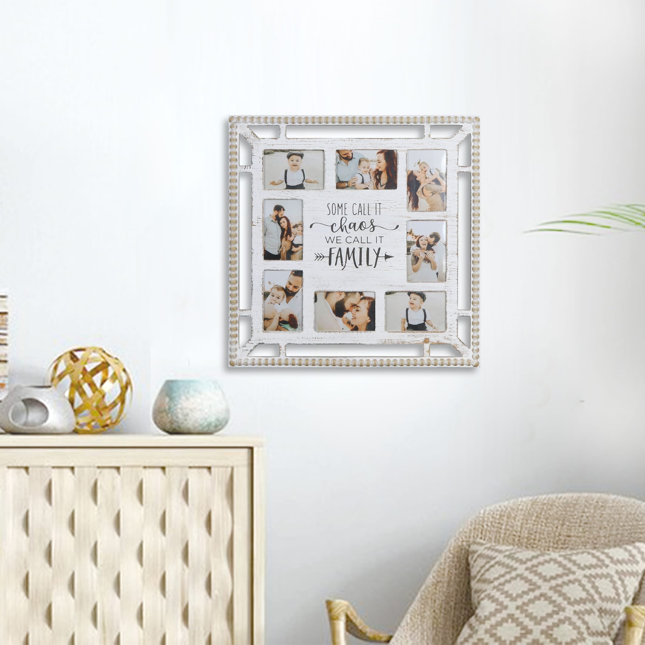 We Call It Family' Wall Hanging Photo Gallery Collage 60cm 5
