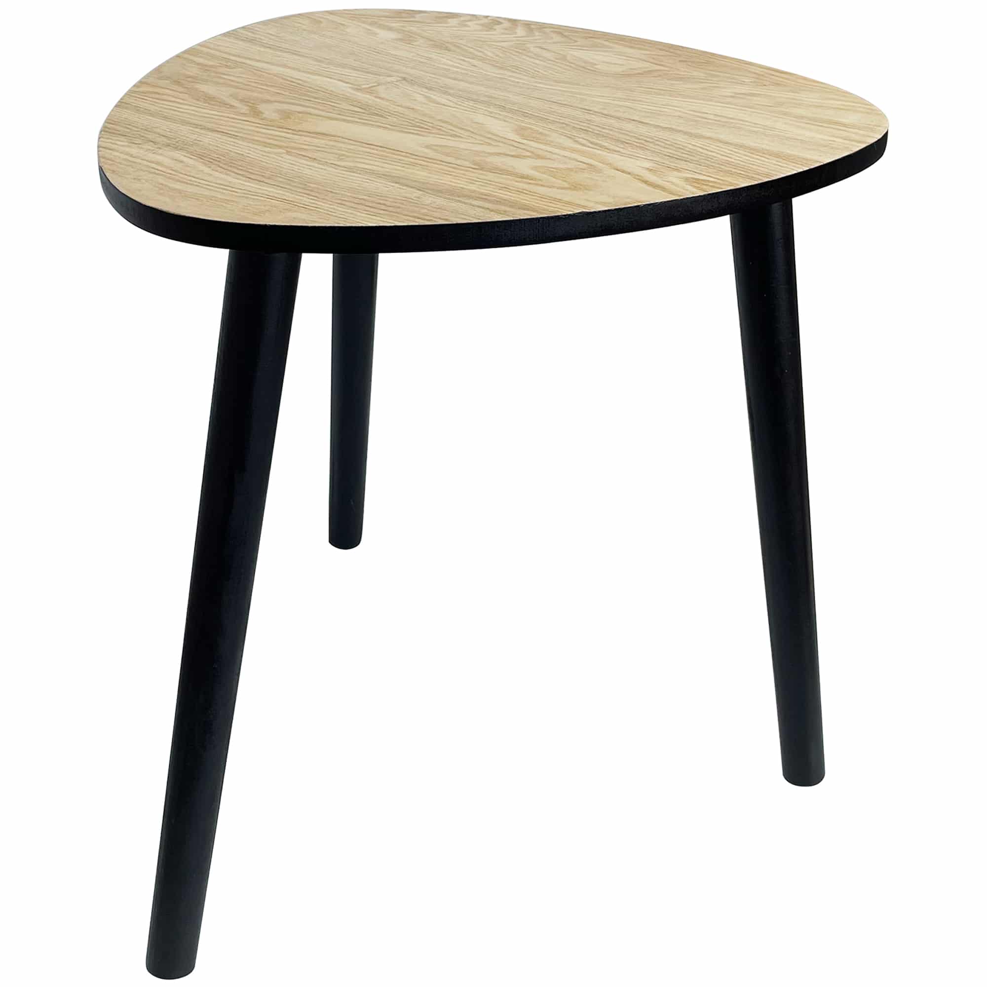 Contemporary Abstract 3 Legged Side Table 40cm 3