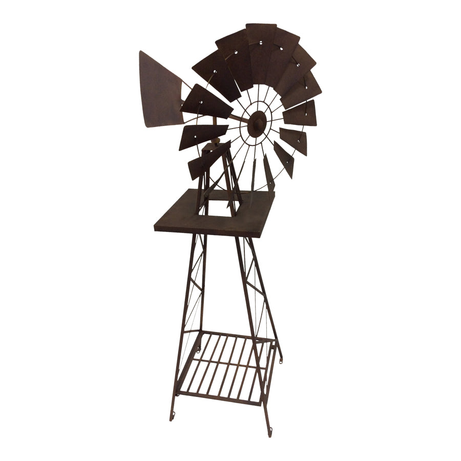 Xl Rust Windmill Ornament 160cm