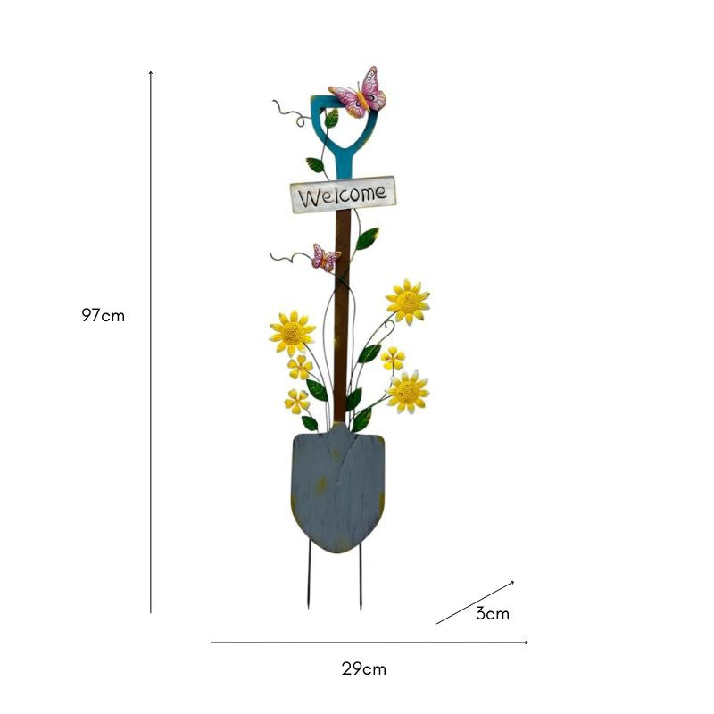 Colour Spade Garden Stake / Wall Decoration 95cm 5