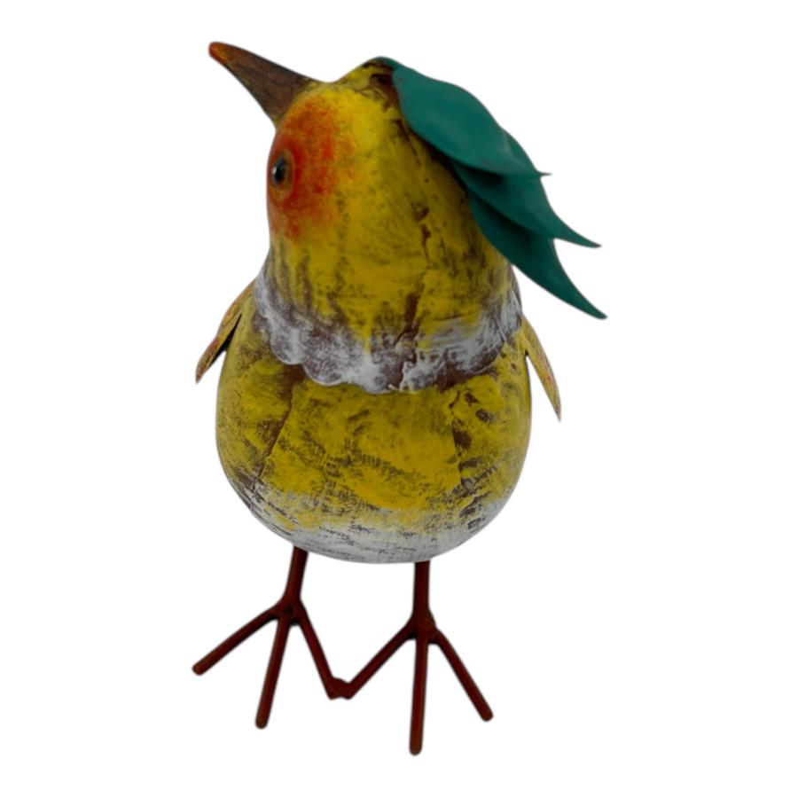 Colourful Yellow Bird Decoration 18cm 3