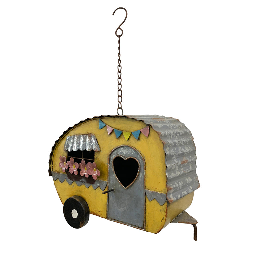 Colourful Caravan Hanging Birdhouse 30cm 3