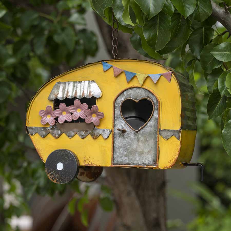 Colourful Caravan Hanging Birdhouse 30cm 5