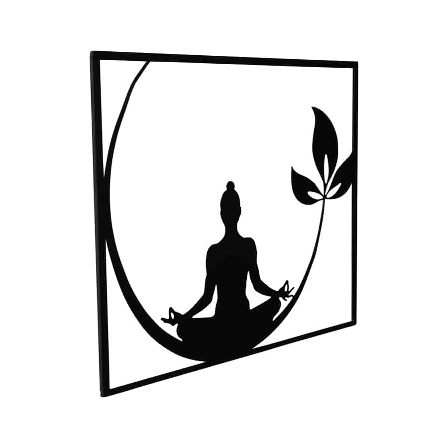 Laser cut Meditation Buddha Wall Art 60x50cm