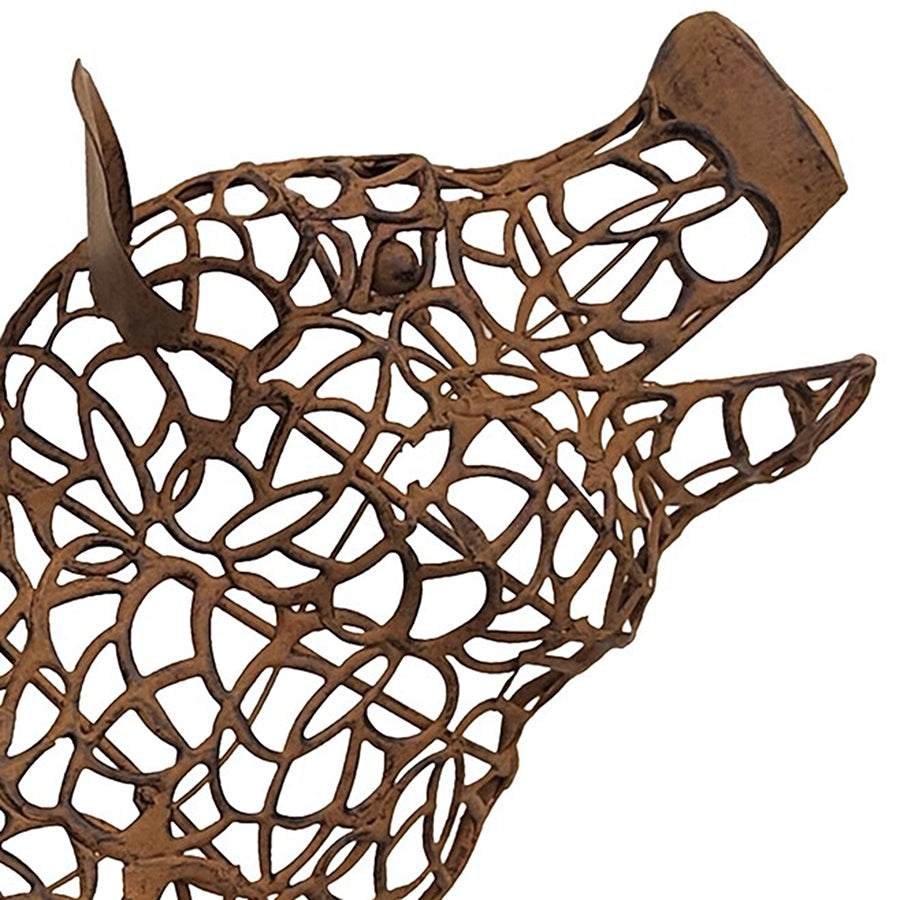 Jolly Pig Metal Wall Art 49cm 5