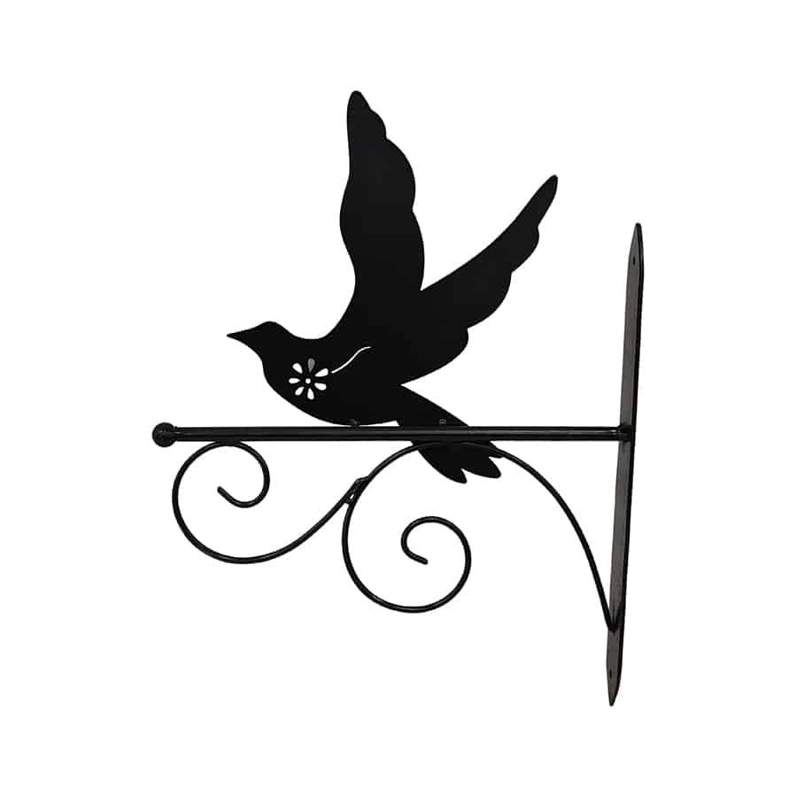 Bird Silhouette Wall Hook Bracket 33cm 5