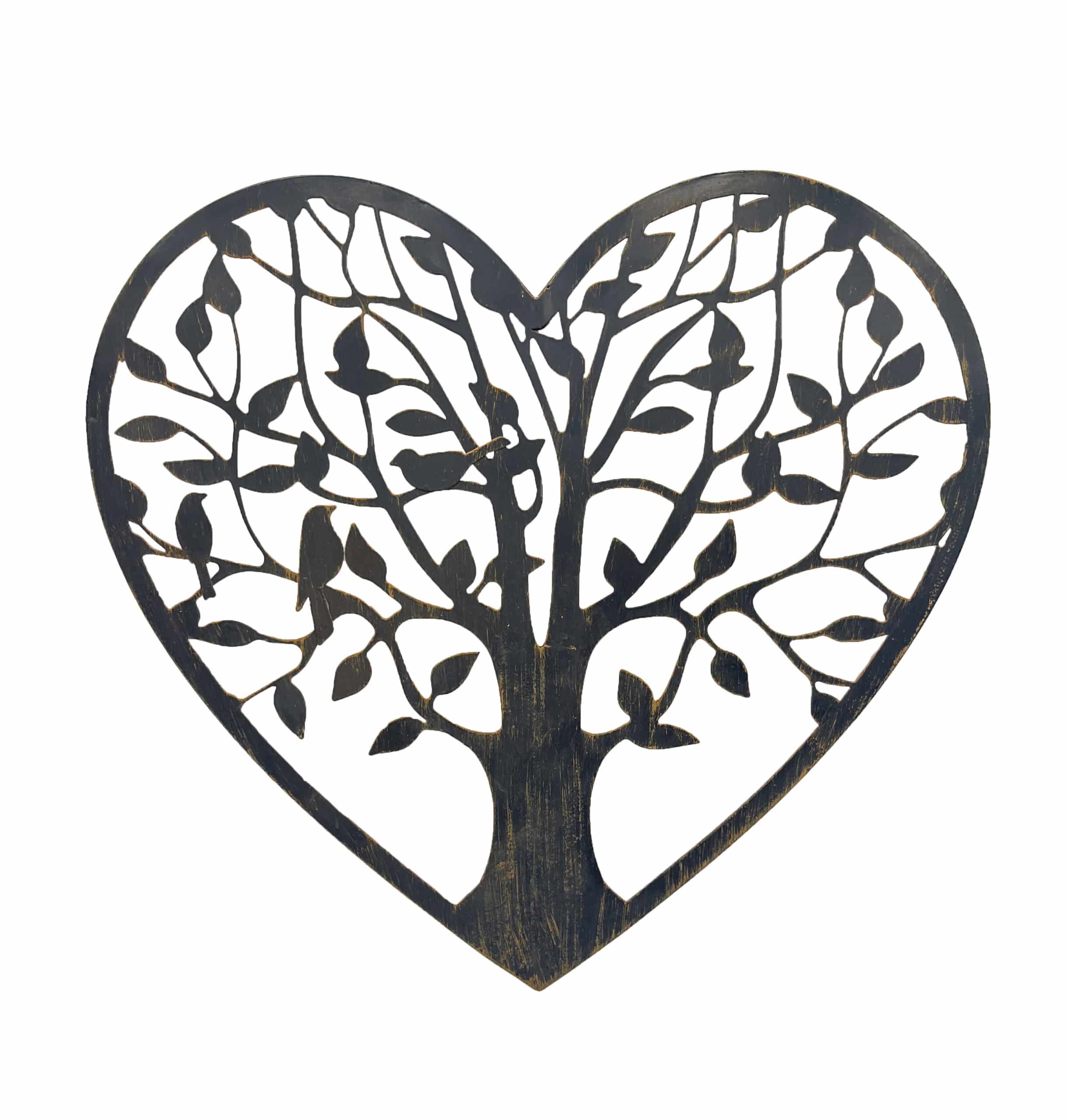 Laser Cut Tree Of Life Heart Wall Art 45x41cm
