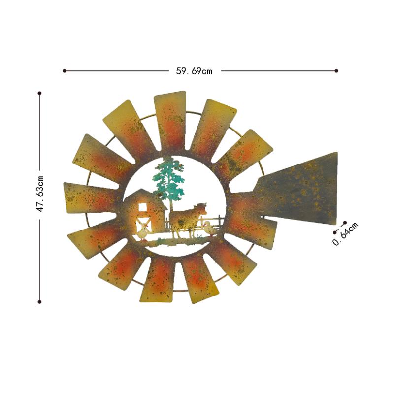 Laser Cut Windmill Or Farmhouse Wall Art 60x48cm 4