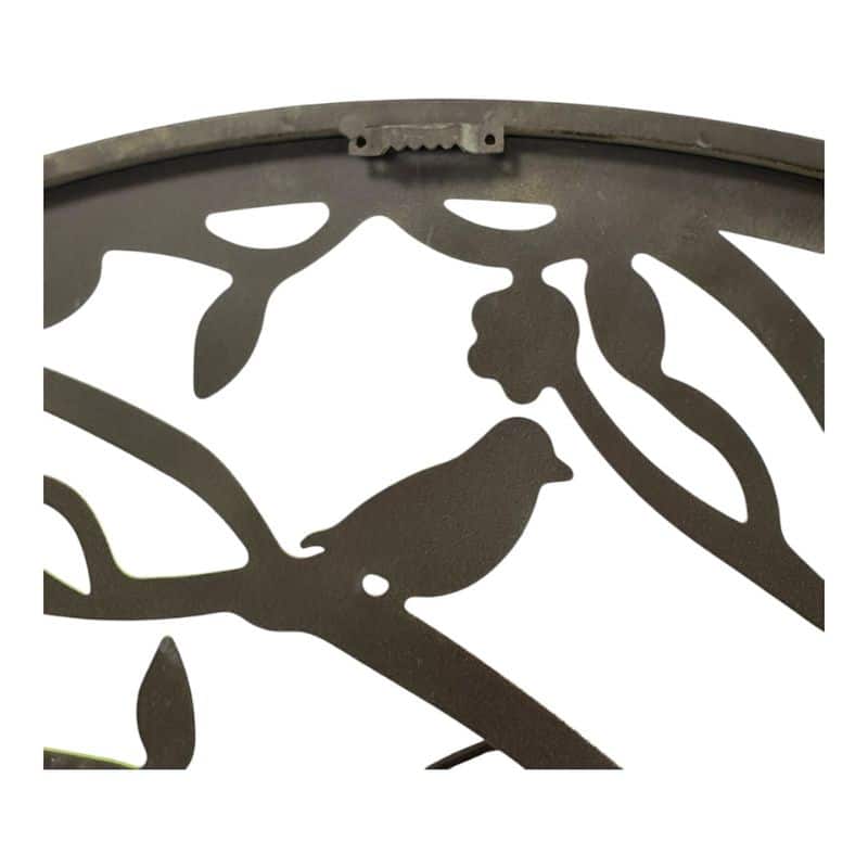 Round Laser Cut Tree Of Life w Red Birds 80cm 4
