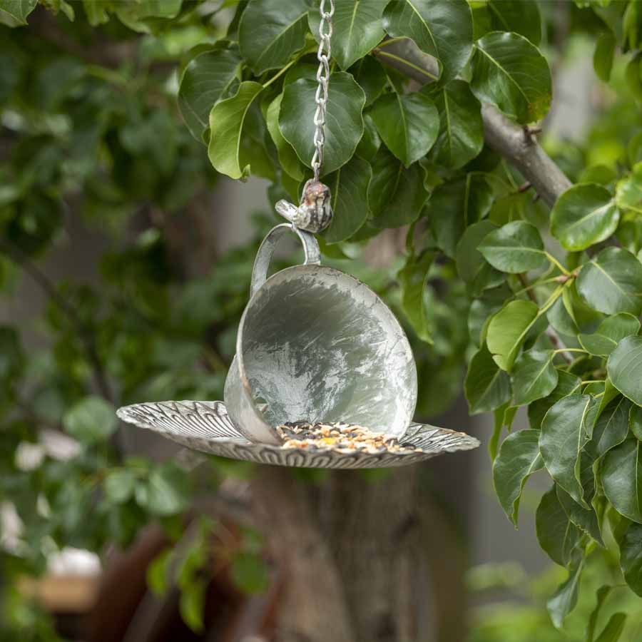 Hanging Cup Saucer Bird Feeder 57cm 3