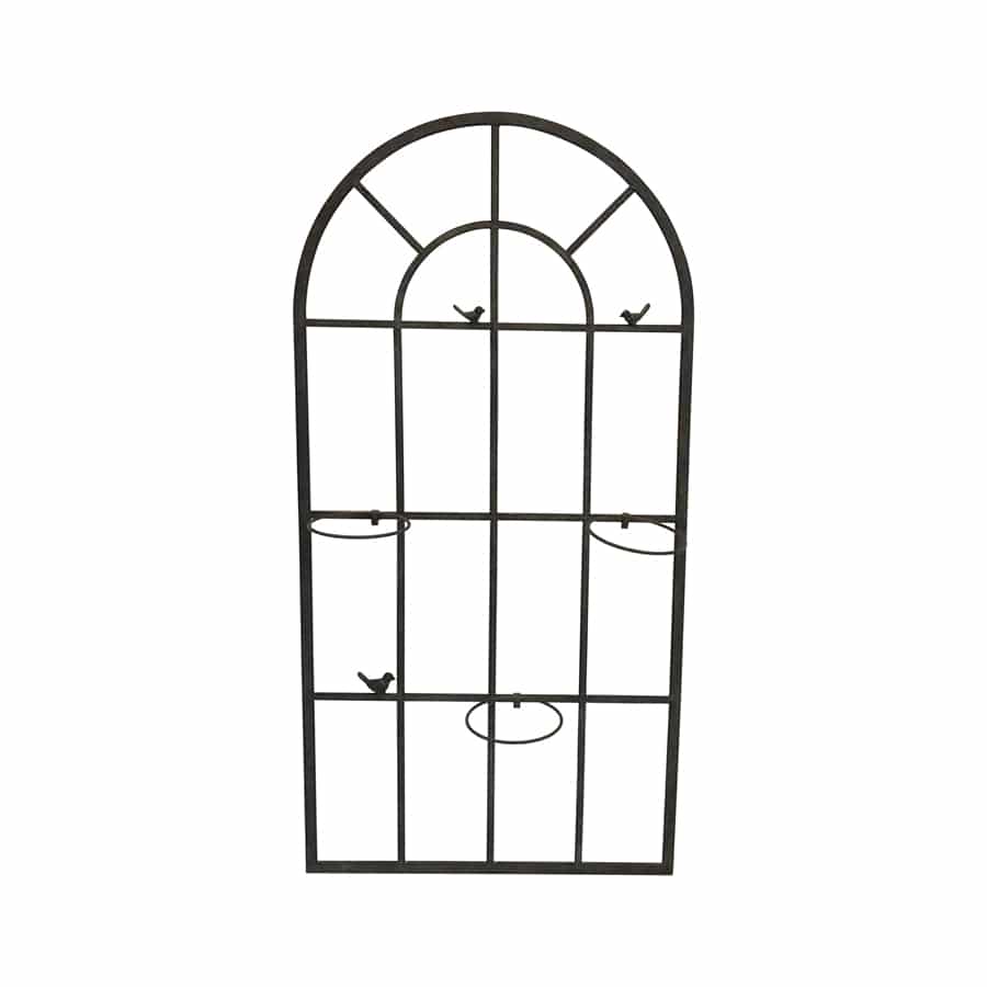 French Window Wall Art w Removeable Pot Holders 130cm 3
