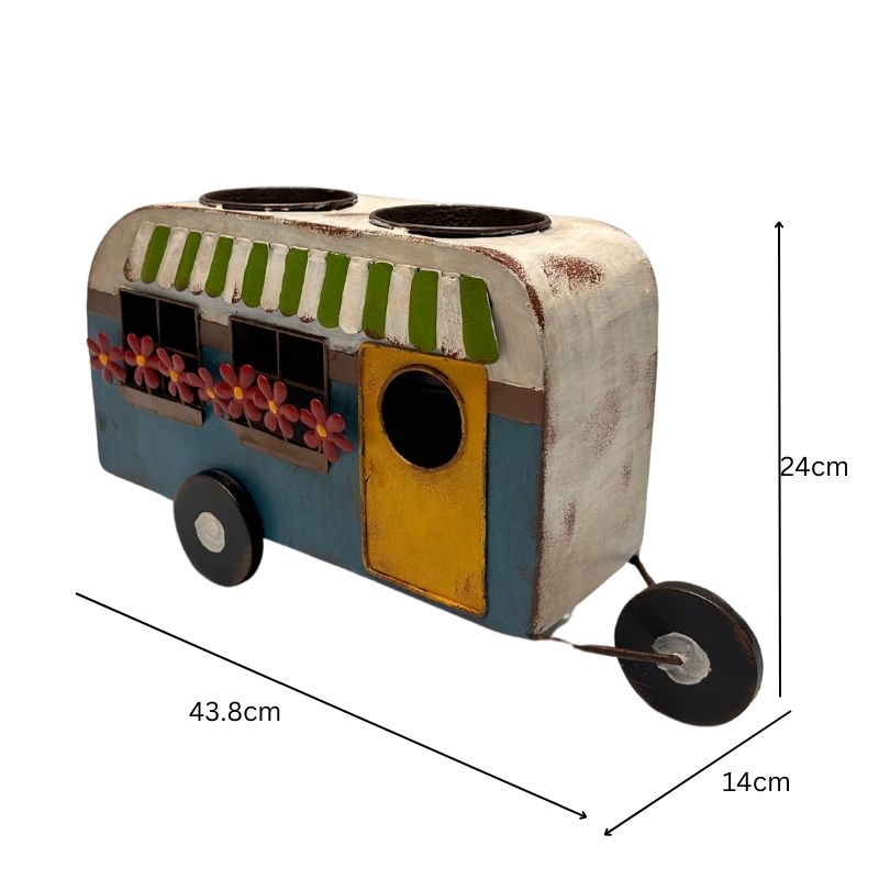 Colourful Caravan Double Pot Planter 43cm 4