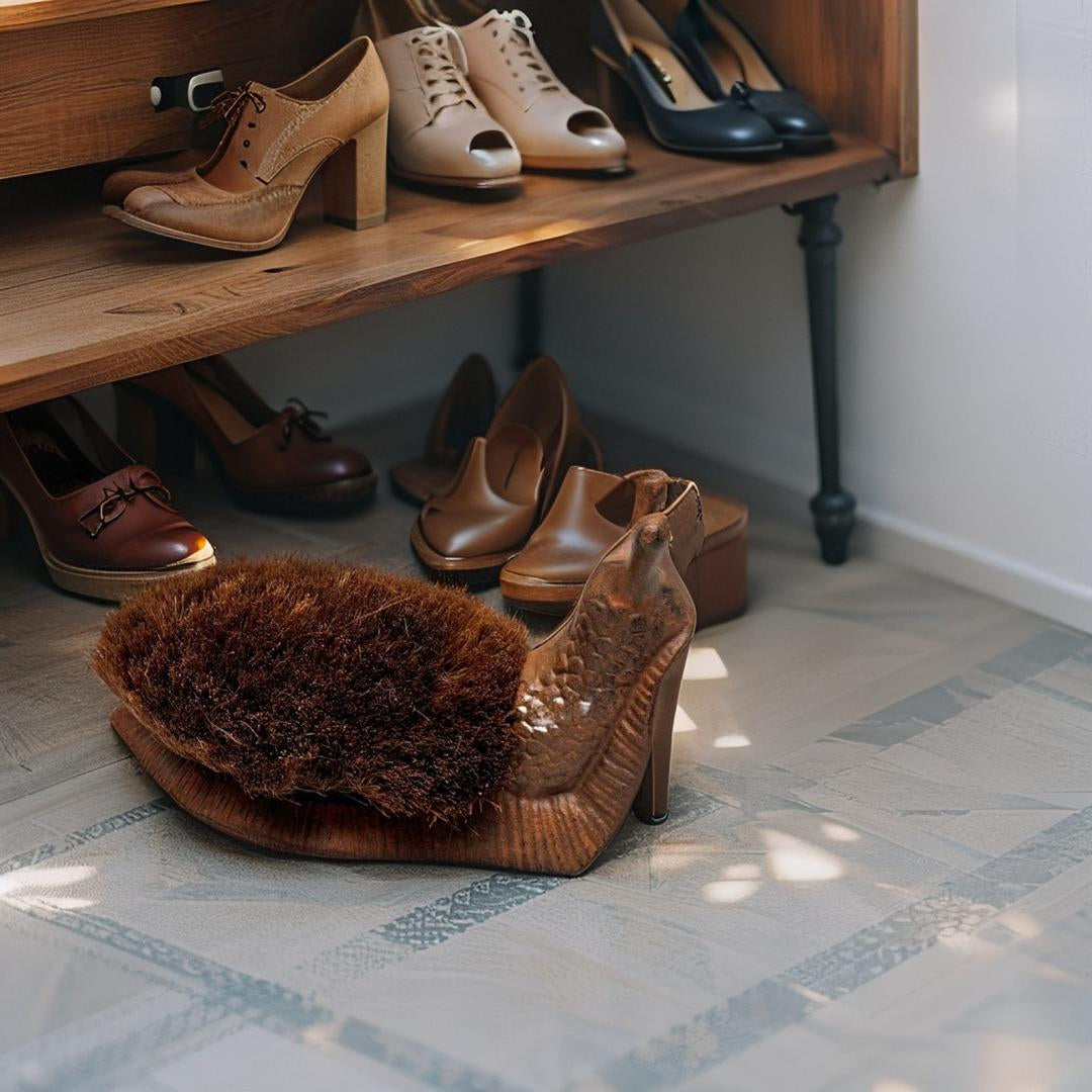 Cast - Iron Snail Boot Brush / Decor 28cm